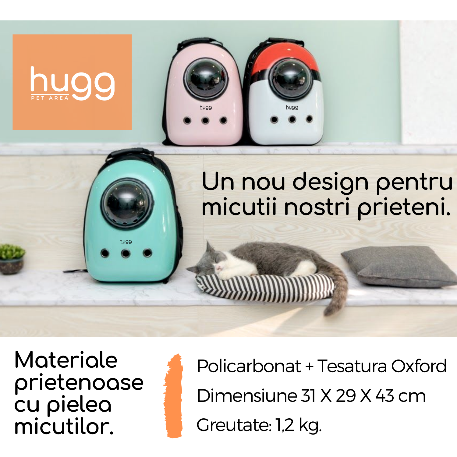 Rucsac HUGG® Happy Pinguin, Tip Hublou, Hugg