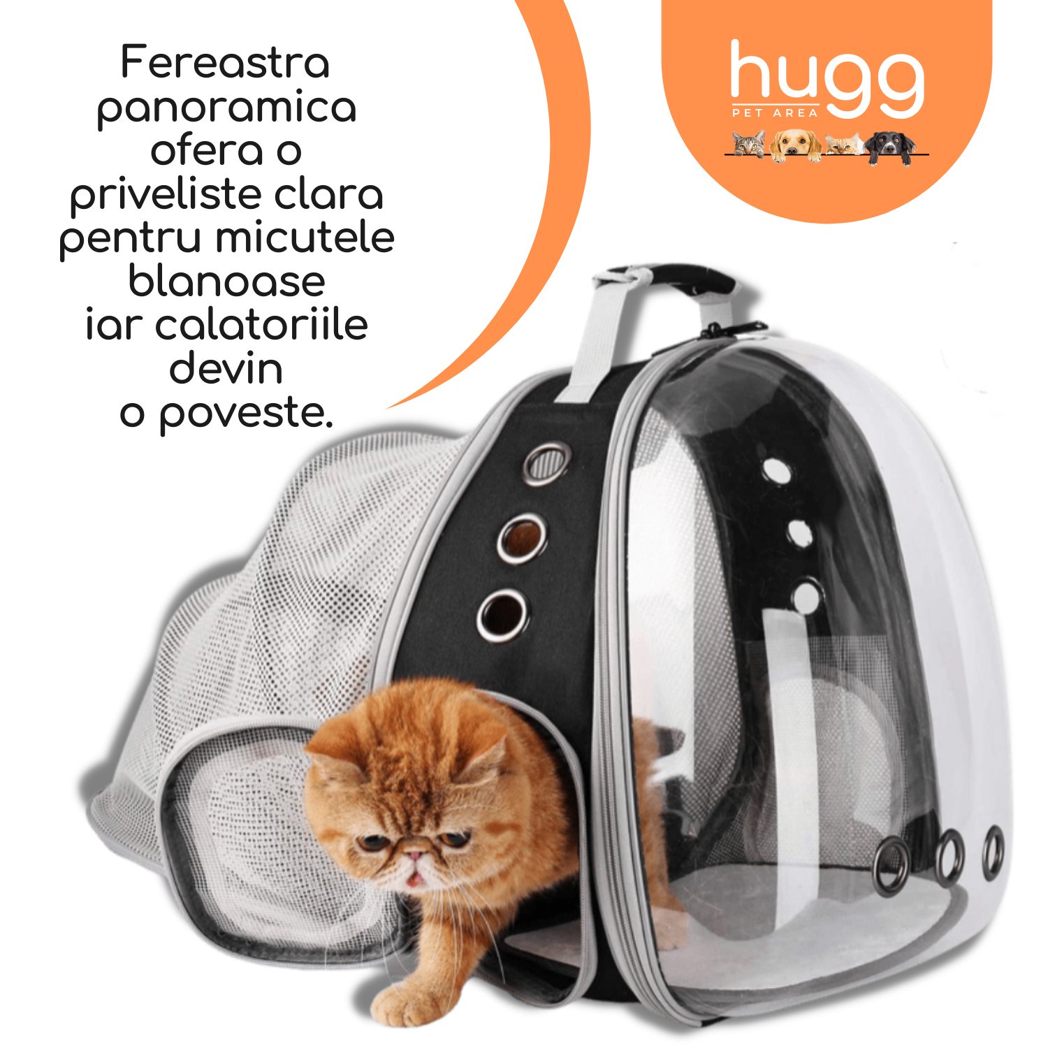 Rucsac HUGG® Blacky, Tip Panoramic, Hugg