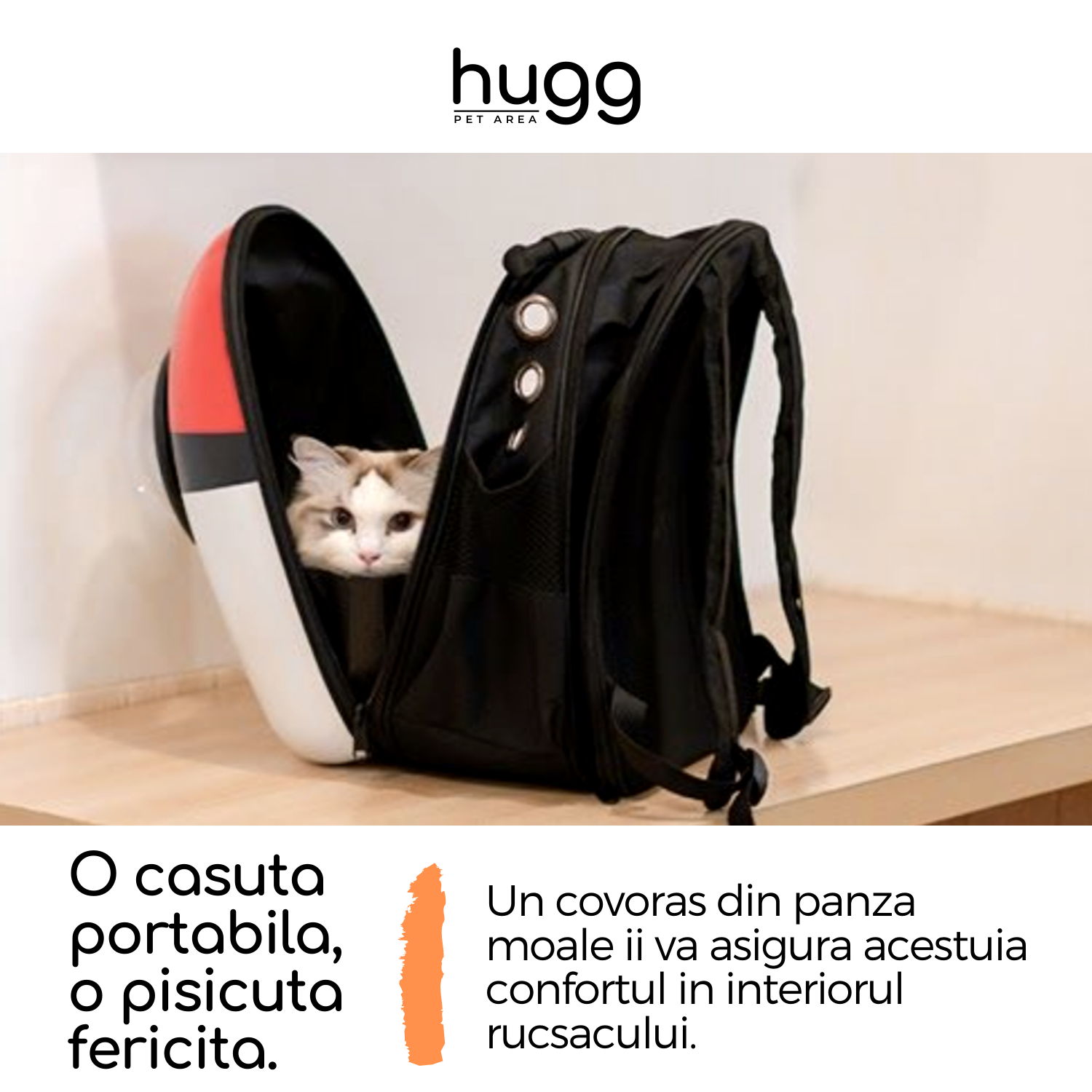 Rucsac HUGG® Happy Pinguin, Tip Hublou, Hugg