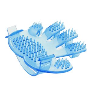 Manusa din Silicon HUGG® pentru Periaj Caini si Pisici, Albastru